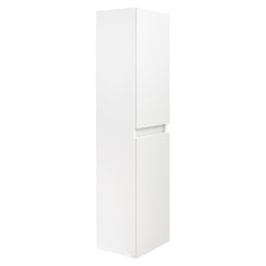 Colonna bagno sospesa in legno 2 ante altezza 125 cm bianco frassino I Made in Italy
