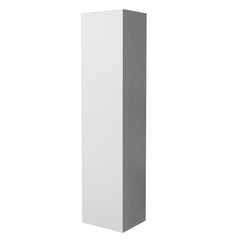 Colonna bagno sospesa in legno 1 anta altezza 125 cm bianco frassino I Made in Italy