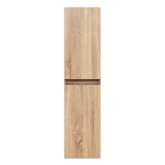 Colonna bagno sospesa in legno 2 ante altezza 125 cm rovere americano I Made in Italy