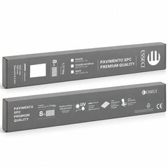 Pavimento Spc effetto legno Noce Sp 6.5 mm con sottopavimento integrato 1,77 mq2