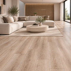 Pavimento Spc effetto legno Rovere Sp 6.5 mm con sottopavimento integrato 1,77 mq2
